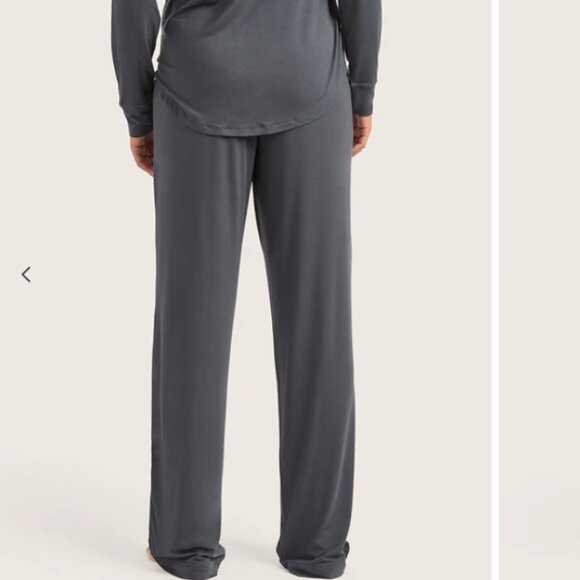 BOODY I NWT Storm Blue-Grey Drawstring Goodnight Sleep Lounge Pajama Pants, L - Picture 4 of 16